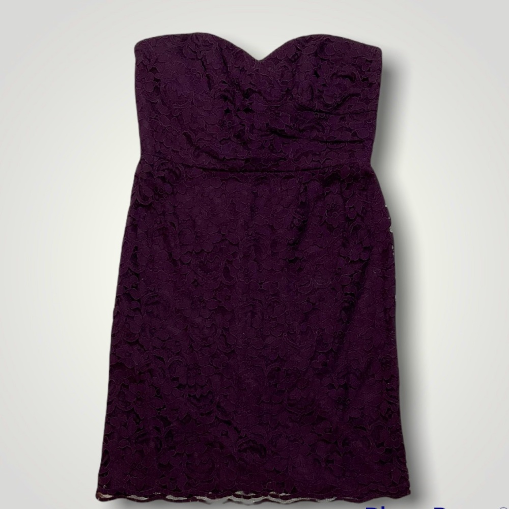 David’s Bridal Plum Bridesmaid Dress Sz 10